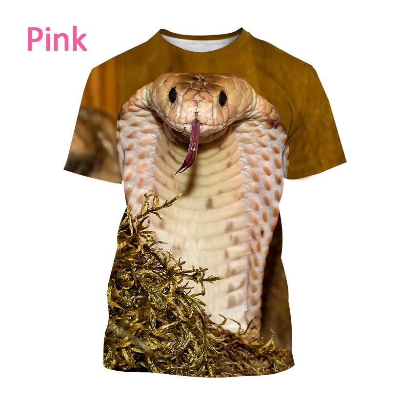 Tricou Cobra X Tricou pentru bărbați de vară Viper Animal Print Atât pentru bărbați, cât și pentru femei, creativ Harajuku, ocazional, cu mânecă scurtă.