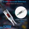 Digital LED Voltage Tester with 3V to 120V Ranges & Safety Plastic Designs Auto Circuit Test Pen for Car & Motorcycle
