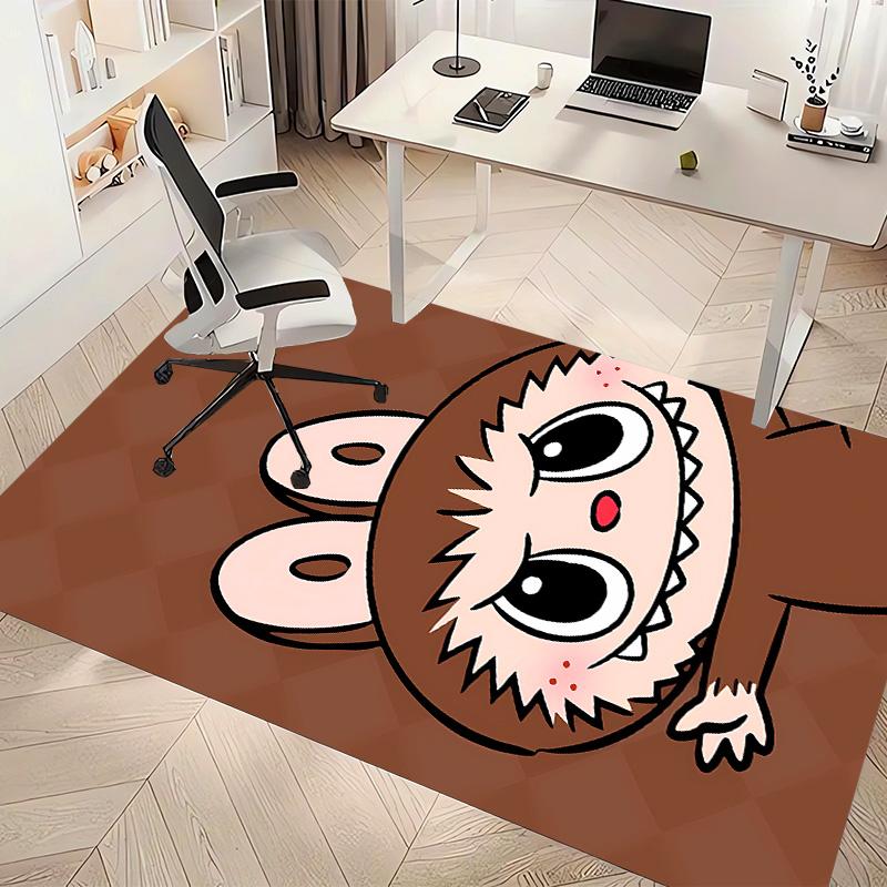 labubu Printed Absorbent Washable Carpet, Non-Slip Bathroom Mats, Kitchen Rugs, Yoga Mat,Living Room Entrance, Camping Picnic Rugs