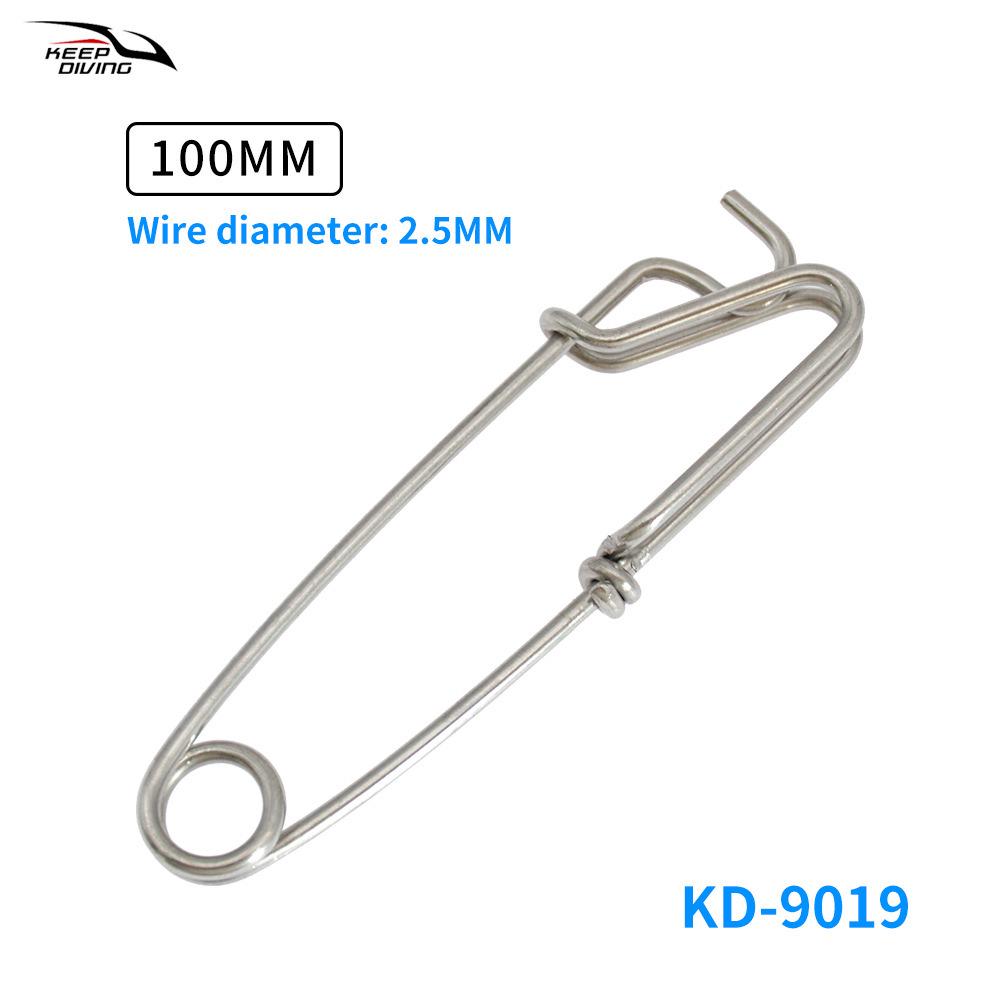 100MM Stainless Steel Sea Fishing Lure Snap - Large Trolling Hook Connector, Small Fishing Tackle Accessories