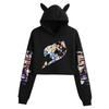 Fairy Tail Character Cat Ear Hoodie Sweatshirt for Women