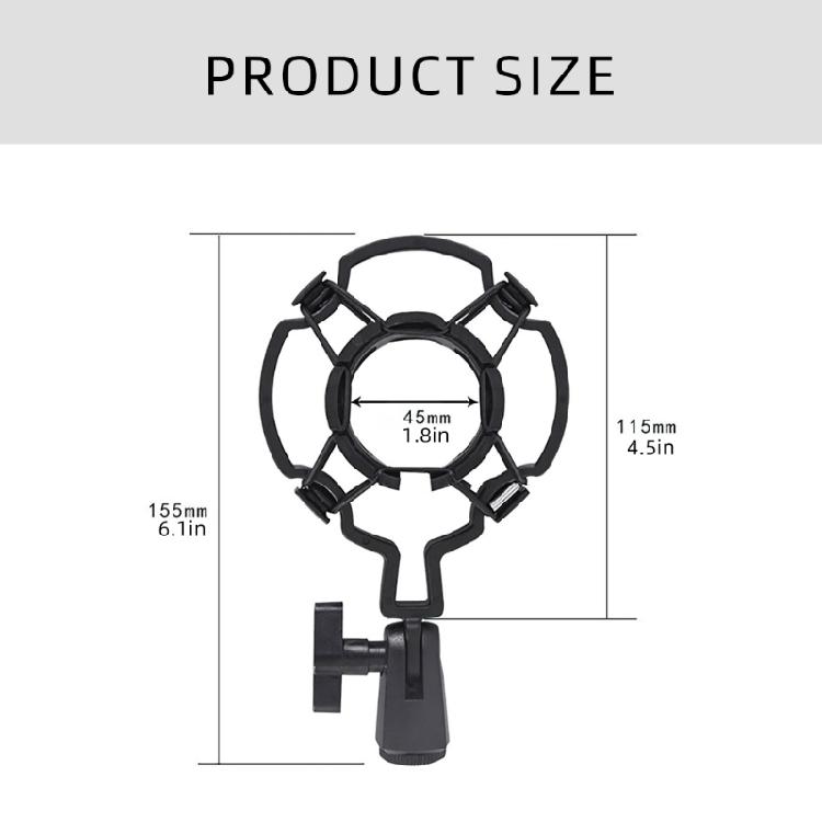 Microphones Shock Mount Holder with Adjustable for Podcasters and Music Creators Quality Sound