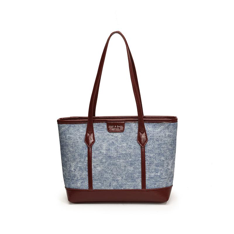 

Повседневная портативная сумка-тоут большой вместимости 2025 новая универсальная модная наплечная сумка с ощущением высокого класса рабочая женская сумка для поездок бордовый