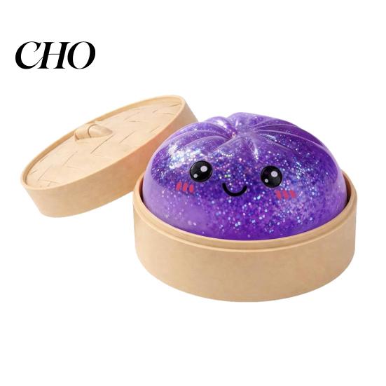 Tragbares Stressabbau-Spielzeug, gedämpftes Brötchen zum Kneten, niedlicher Teigtaschen-Entspannungsball, beruhigendes Fidget-Spielzeug, langsames Aufsteigen, Dekompression für den Schreibtisch, Kawaii-Geschenk