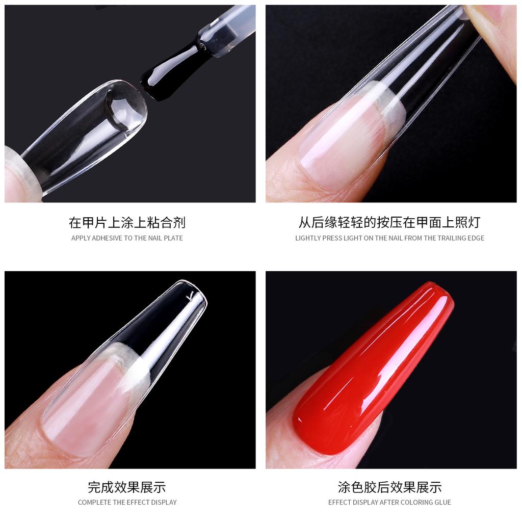 Porcelain White Box Nail Art Piece Ultra-Thin Non-Marking Matte, No Engraving And Grinding, Hand-Worn Nail Fake Nail