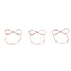 15PCS Table Number Holders Glasses Shape Multifunctional Slick Finish Iron Wire Picture Holder