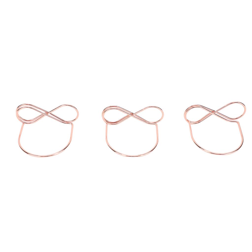 15PCS Table Number Holders Glasses Shape Multifunctional Slick Finish Iron Wire Picture Holder