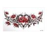 3D Texture Floral Body Art Sticker Crown Cross Wing Temporary Tattoo Instant Decals  Music Festival