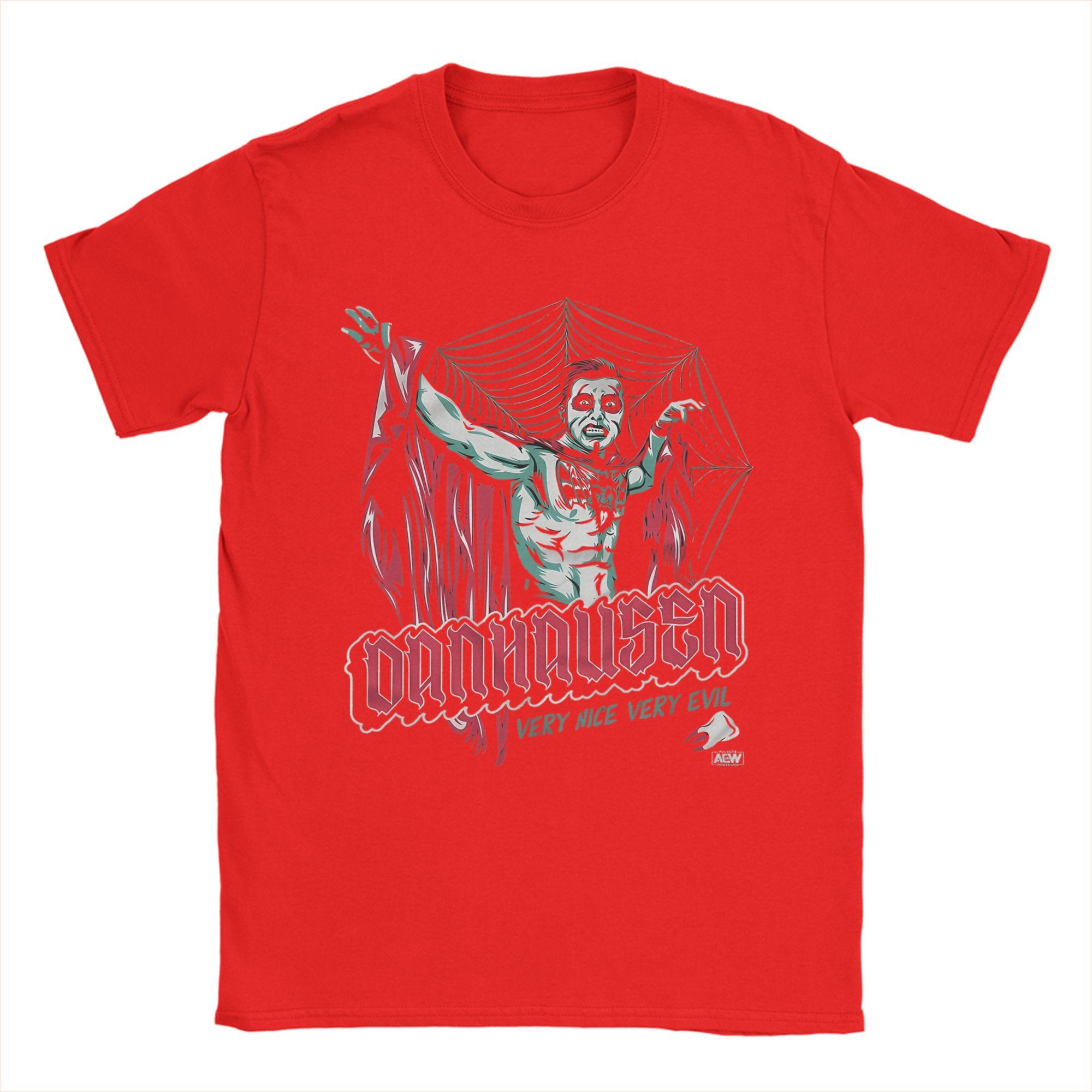 Danhausen Very Nice Very Evil TShirts Men  Funny Pure Cotton Tee Shirt Crewneck Short Sleeve T Shirt 4XL 5XL Clothes S