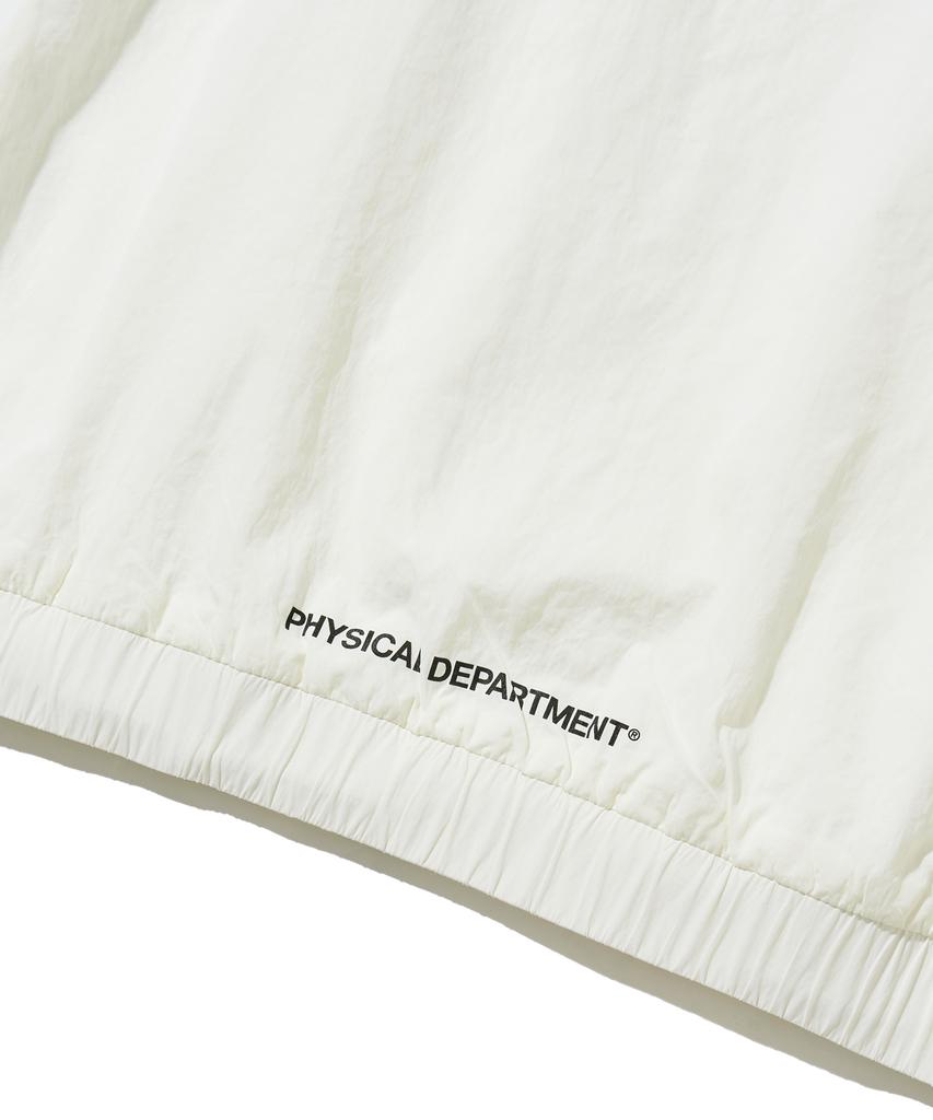 PHYPS MOTORCYCLE Vintage Logo Speed Track Nylon Long Sleeve Ivory