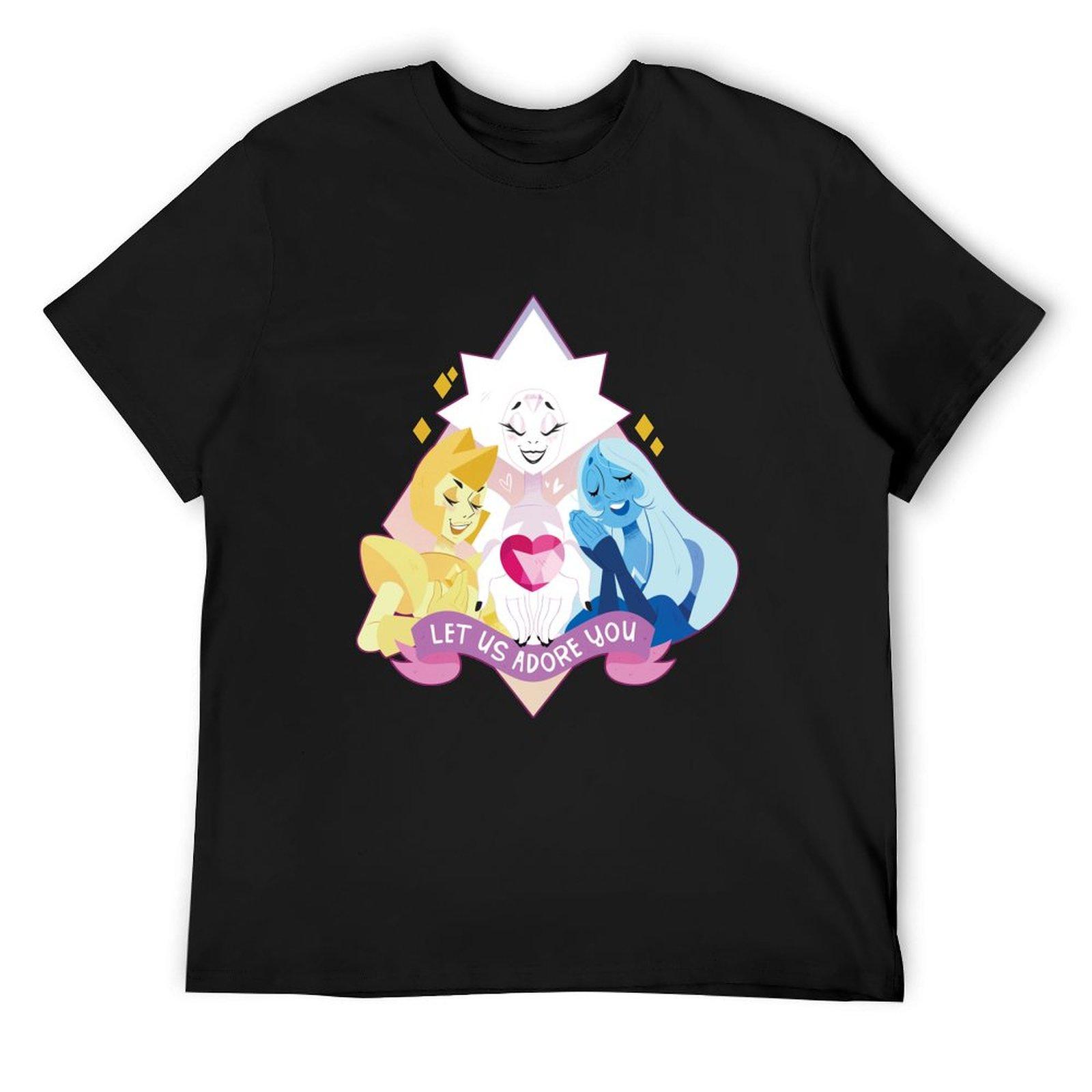 

Steven Universe diamonds T-Shirt customizeds cute clothes heavyweight t shirts for men 4XL