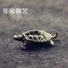 Handcrafted Solid Brass Tortoise Figurine Home Decor Tea Pet Stress Relief Fidget Object