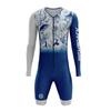 Righttrack Sport Herren Radsport-Einteiler Performance Langarm Schnelltrocknend UV-Schutz Speedsuit Trisuit Rennrad MTB Bekleidung