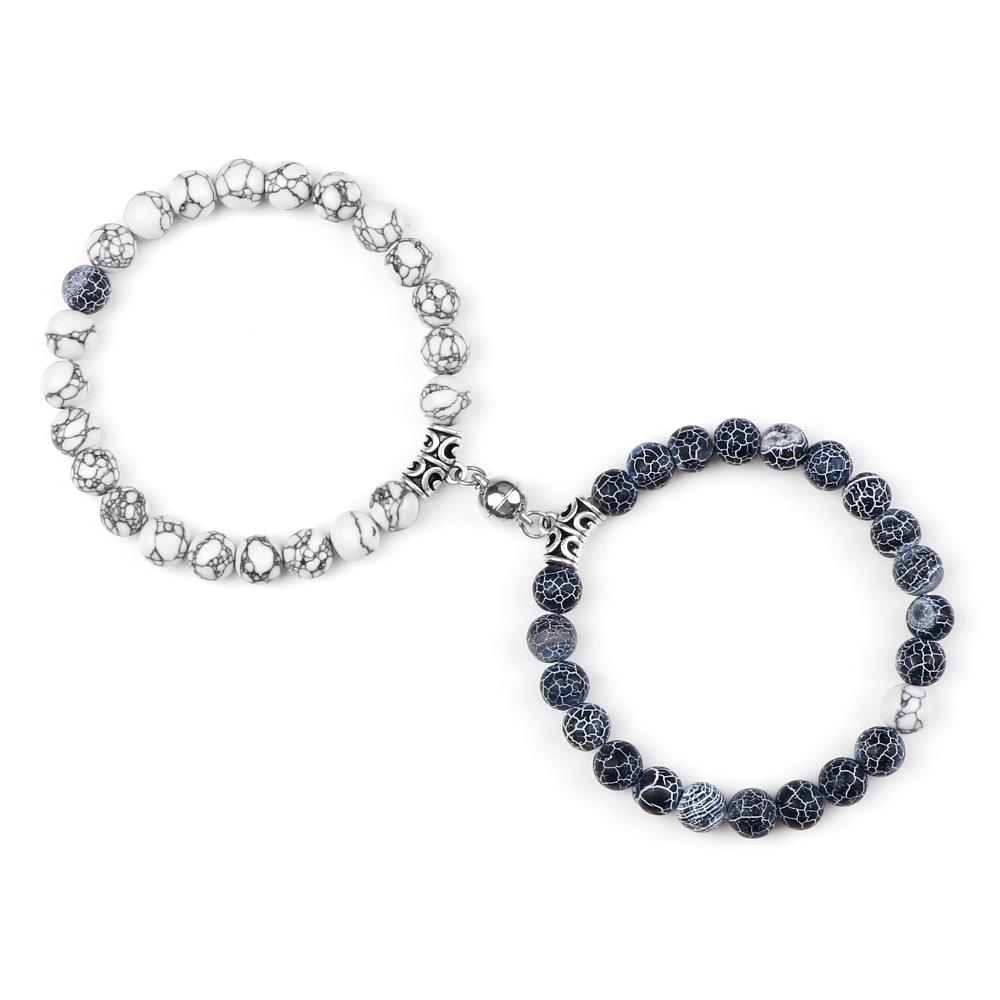 Magnetverschluss Armband Set für Paare und Freunde - Einfaches elastisches Design