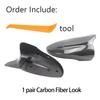Carbon Fiber Style Black Rearview Side Mirror Cover Cap for VW JETTA MK6 Volkswagen Passat B7 Scirocco Beetle CC Eos Replacement
