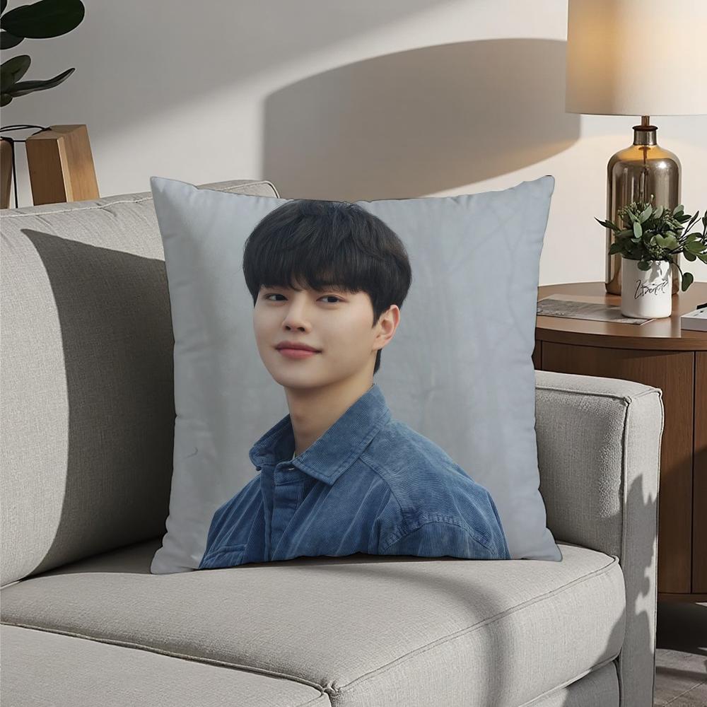 

Popular Korean actor S-Song K-Kang Pillow Case 3D Print Polyester Fiber 40*40cm Home Sofa Throw Decoration Festival Gift 12x12Inch