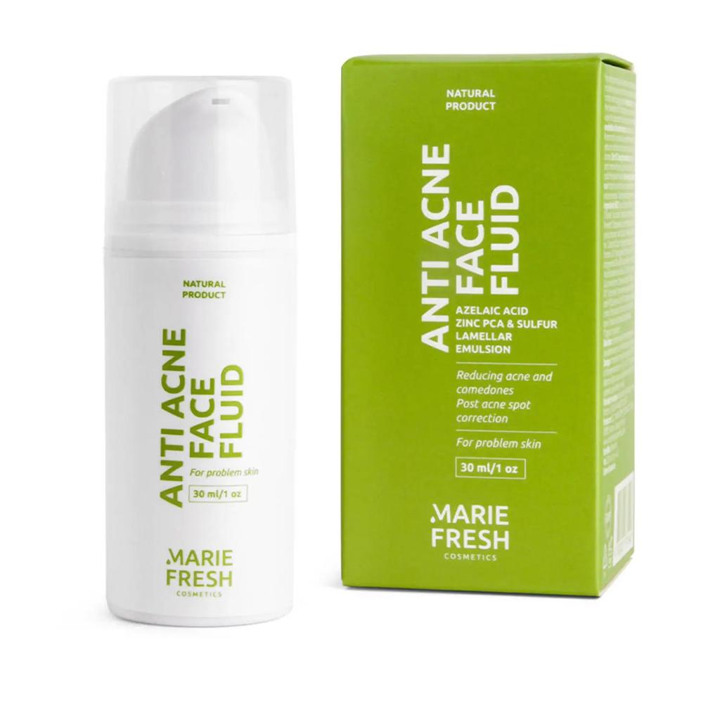 Crema-Fluid anti-acnee cu acid azelaic pentru ten cu probleme Marie Fresh 30 ml