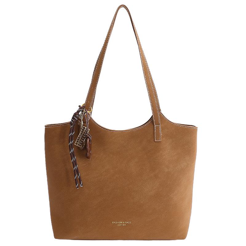 Retro hochwertige Tote-Tasche Damen Frühling und Herbst neue trendige Handtasche mit großem Fassungsvermögen für die Arbeit Pendeln Umhängetasche Tasche