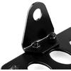 Motorcycle License Plate Bracket, Metal Motorcycle Brake Tail Light License Plate Holder Side Mount Holder Bracket (Black)