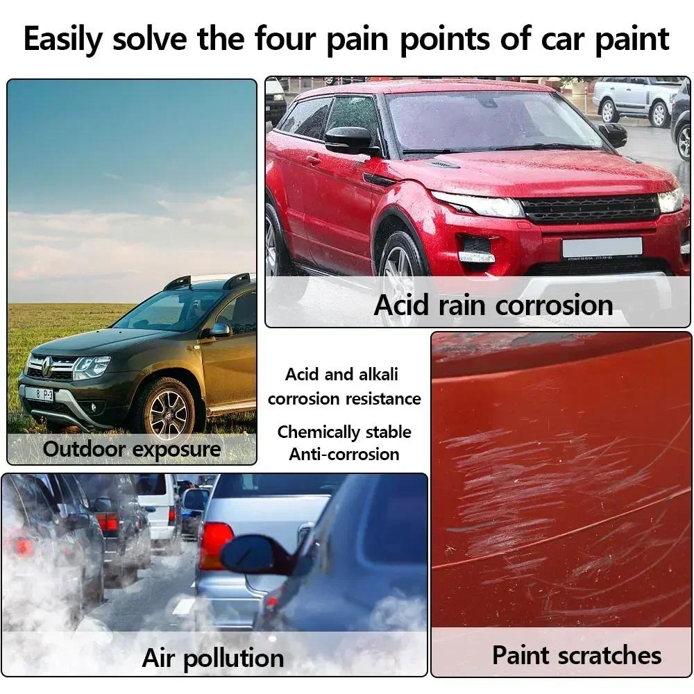 Recubrimiento Cerámico para Coche 10H Nano Vidrio Líquido 9H Recubierto de Cristal Hidrofóbico Impermeable Pulido Dureza de Pintura Cera Pulidora para Coche