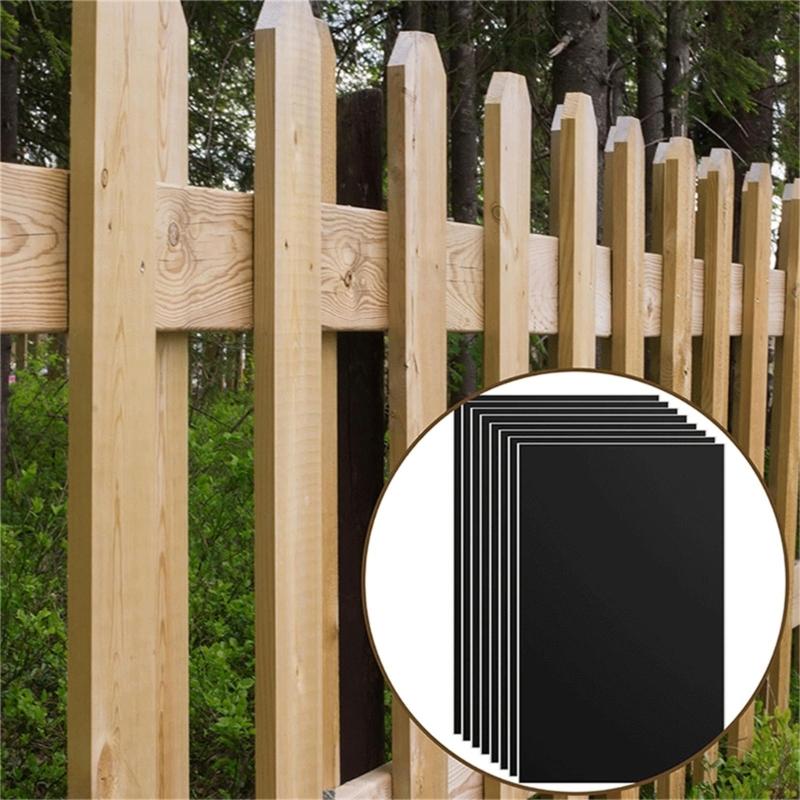 8Pcs Fence Post Protections Sleeves Waterproof and Rot Resistant Suitable for 3-5inch Round and 3-4inch Square Posts