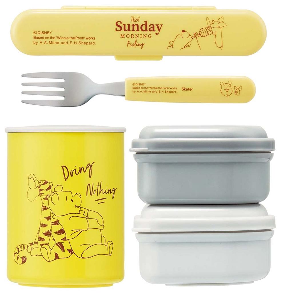 Skater Antibacterial Insulated Lunch Disney Winnie the 560ml Box, Pooh, (KCLJC6AG-A)