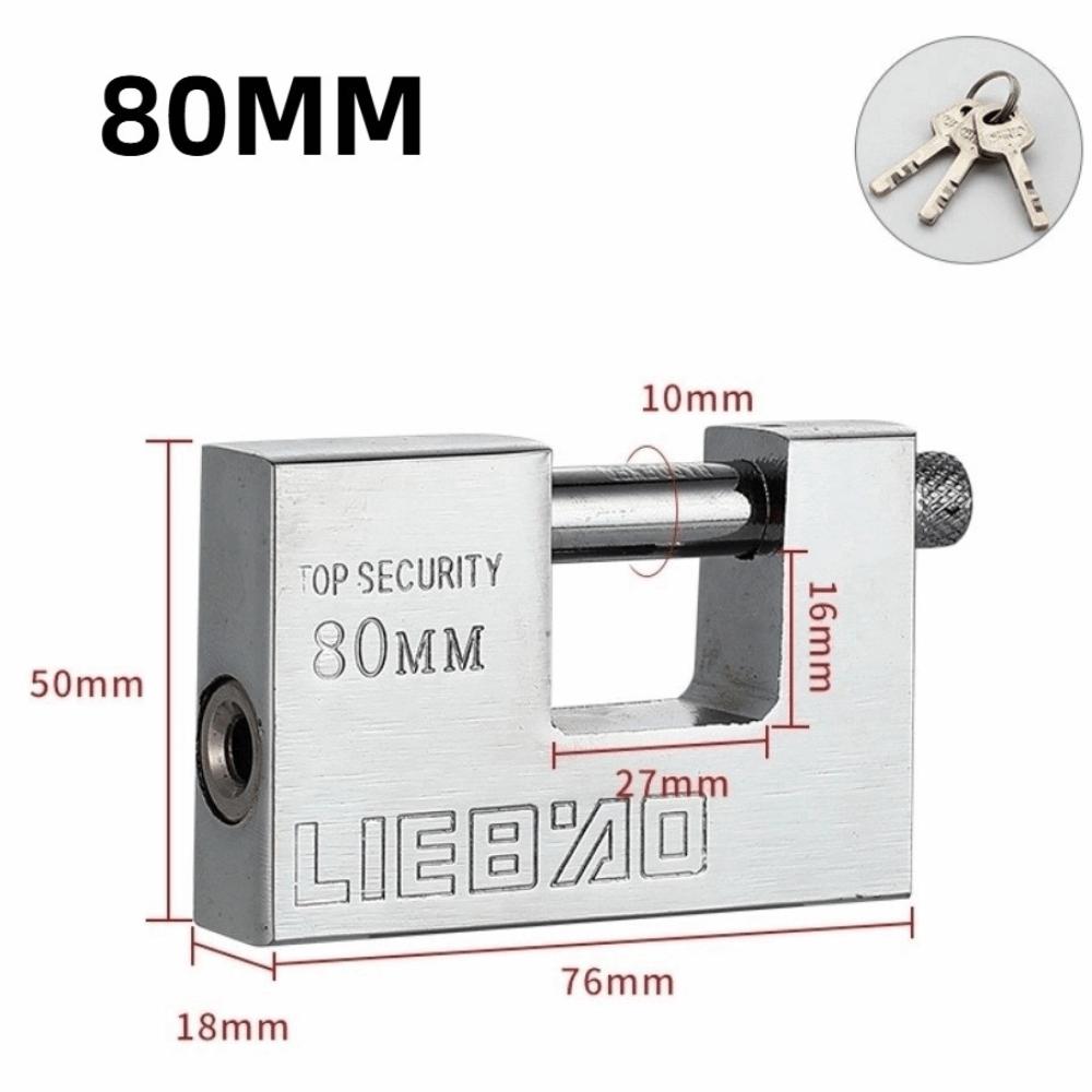 

80/90mm Anti-Theft Lock with 3 Keys Heavy Duty Padlock Burglar Padlock Travel Luggage Suitcase 80mm