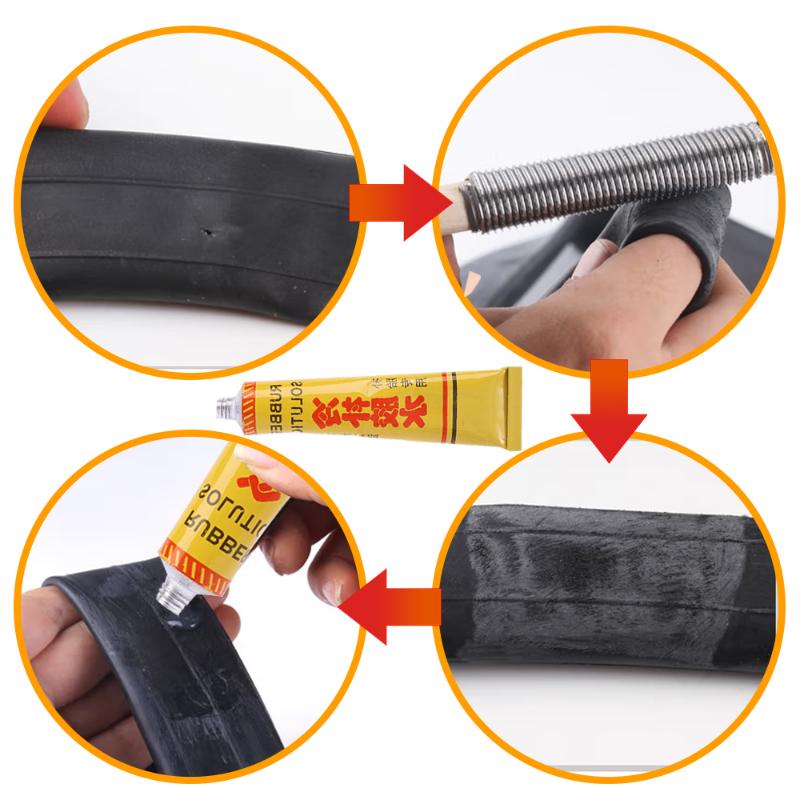 4/2/1Pcs Bicycle Tire Inner Tube Patch Glue Rubber Cement Adhesive Repair Tire Glue Bicycle Car Motorcycle Tyre Repairing Tools