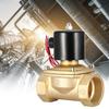 Compact Brass Electric Solenoid Valve, NC 2  AC  1MPa IP65 94oz Weight - Open When Power on, Always Close When Not Energized, for Fluids -5.80 degree