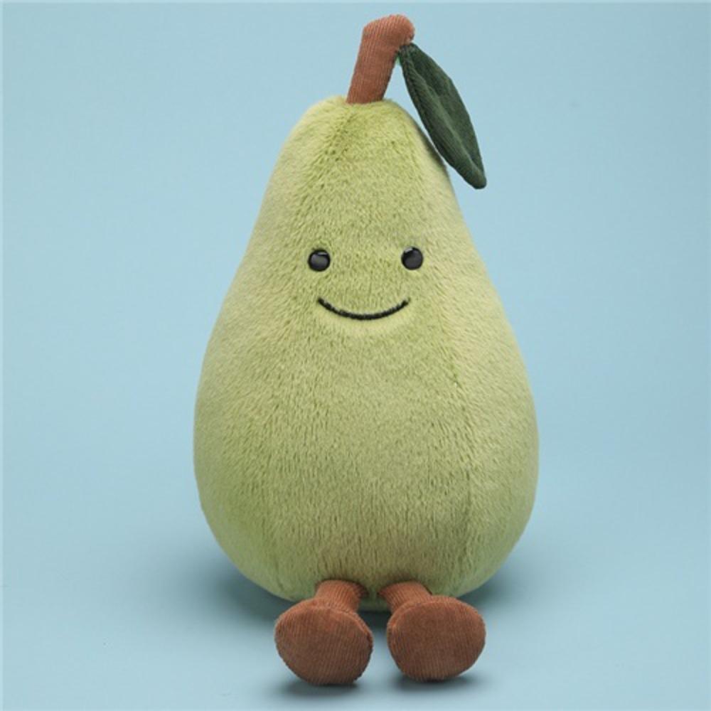 Fun Fruit Doll Series Cute Apple Pear Croissant Sun Soft Plush Toy Soothing Ragdoll