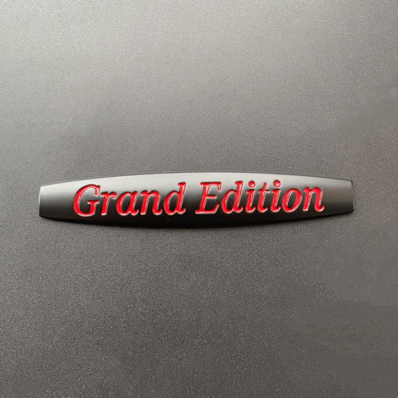 3D Metal Logo Grand Edition Emblem Car Fender Badge  Grand Edition Sticker Accessories