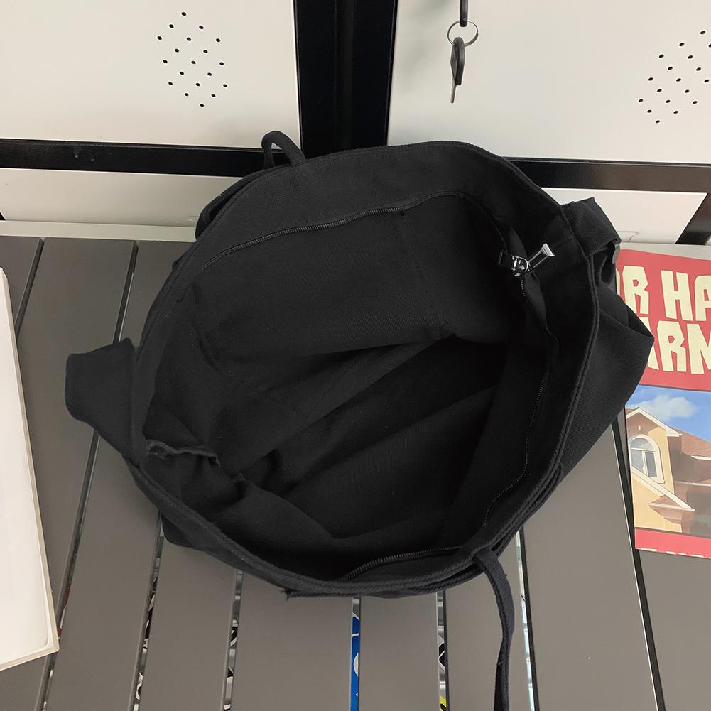 Frauen Tasche Shopper Einfache Mode Zipper Hobo Handtaschen Leinwand Solide Umhängetasche Große Kapazität Tote Schulter Taschen Für Frauen Männer