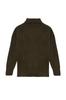 Women's Fashionable Stylish Sweater Khaki Soft Textured Wide Fit Knitwear Sweater