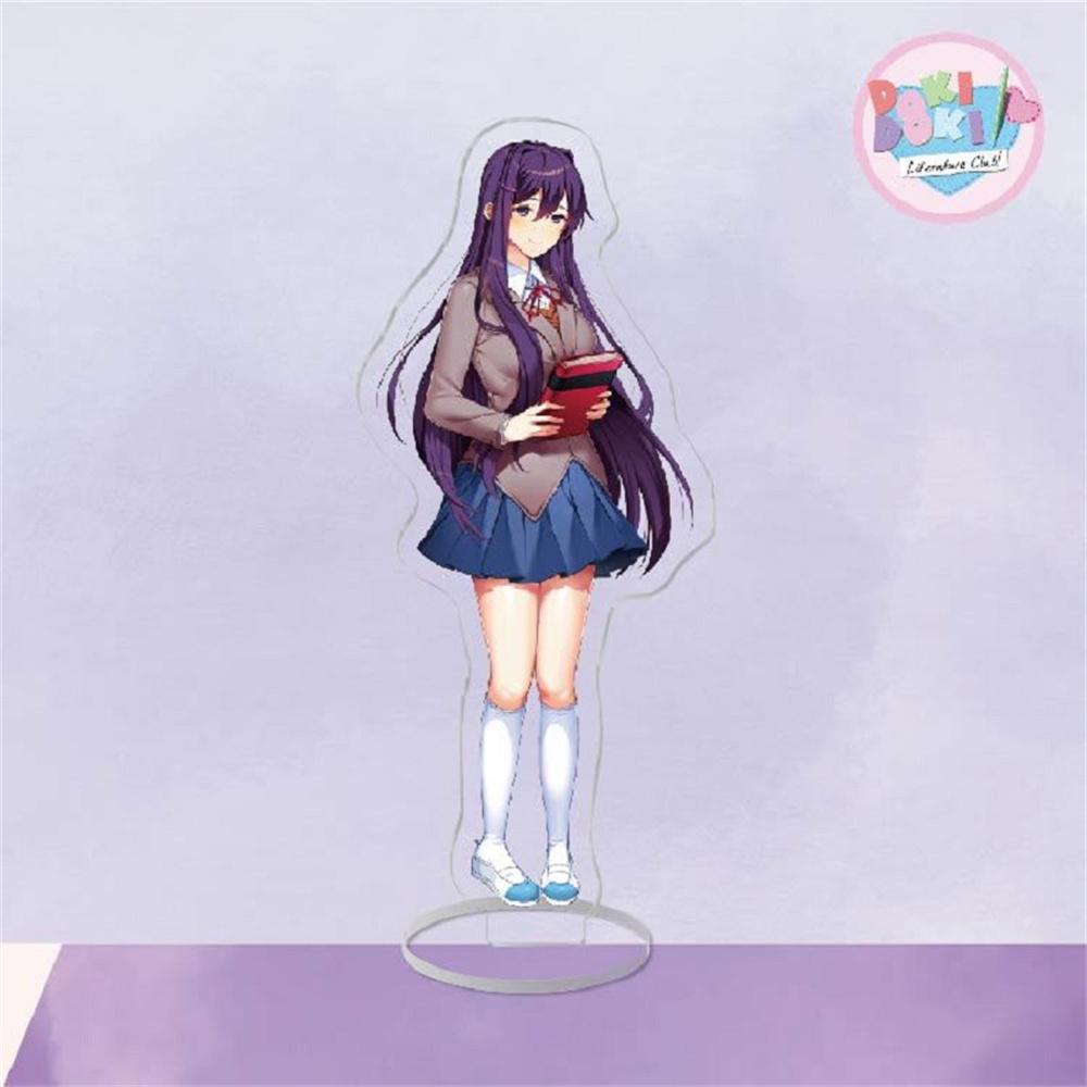 Japan Anime Doki Doki Acrylic Stand Model Hot Figure Cosplay Plate Holder Topper Birthday Fans Christmas Desk Decor Plate Gift