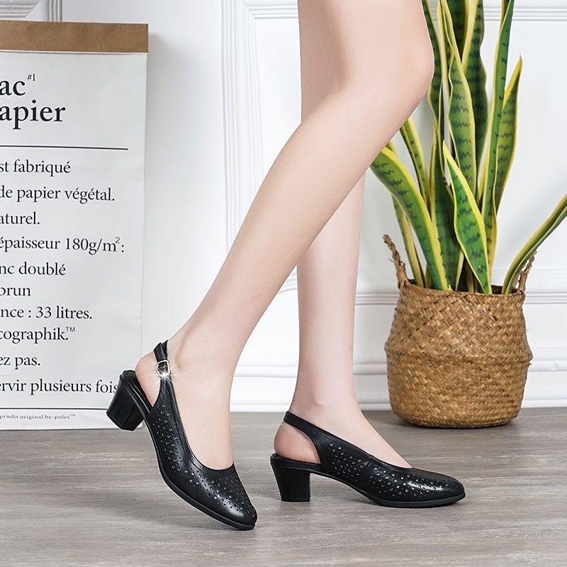 Women's Summer Sandals Luxury Elegant Artificial Leather Casual Barefoot Shoes For Women Comfortable Outdoor Wedge Heel Sandals