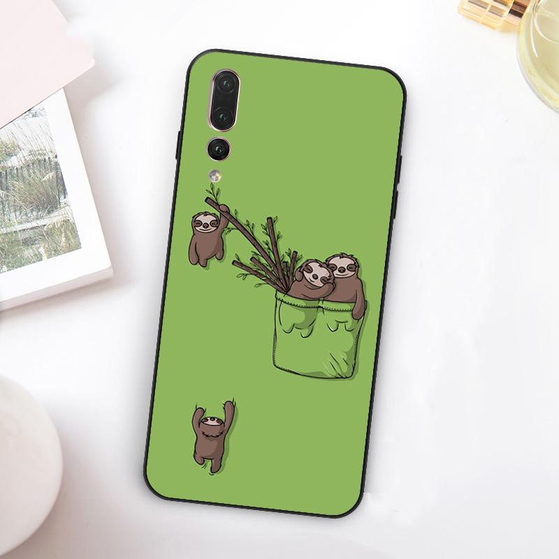 Funny Sloth For Huawei Nova Y73 Y72 Y90 Y70 Y60 Y91 Y61 12s 12i 11i 8i 9 10 SE P60 P30 Pro P40 Lite Case