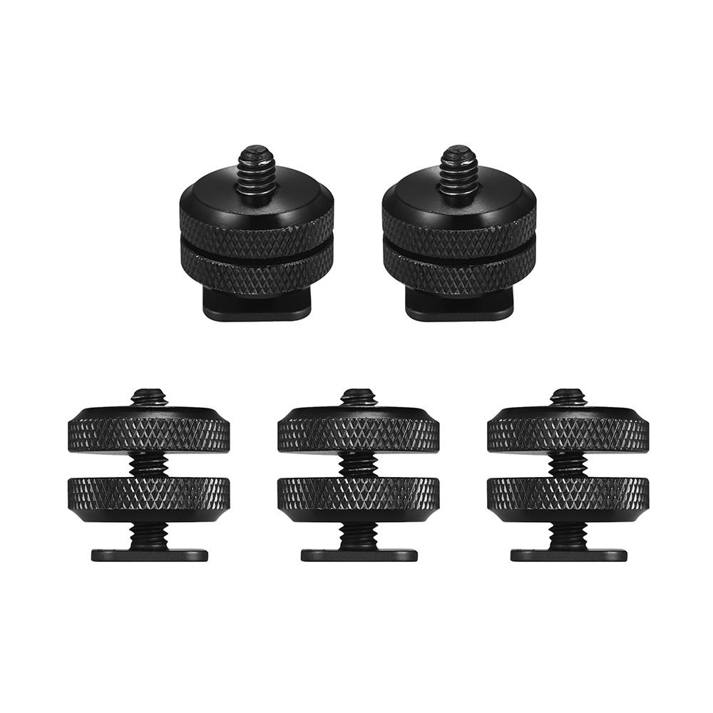 Adattatore Perno Filettato Maschio 1/4" A 3/8" - In Metallo Per Stativi, Slitte E Ricevitori Flash