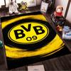 BVB 09 Logo Design Gelb und Schwarz Rutschfester Teppich geeignet für Wohnzimmer und Schlafzimmer Sofas.