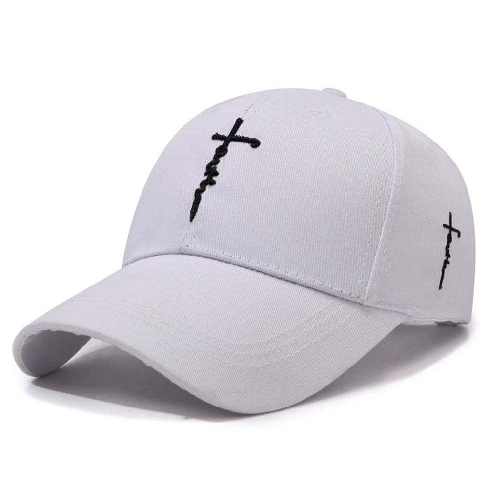Embroidery English Cross Casual Baseball Cap Men's Women's Youth Adjustable Hat