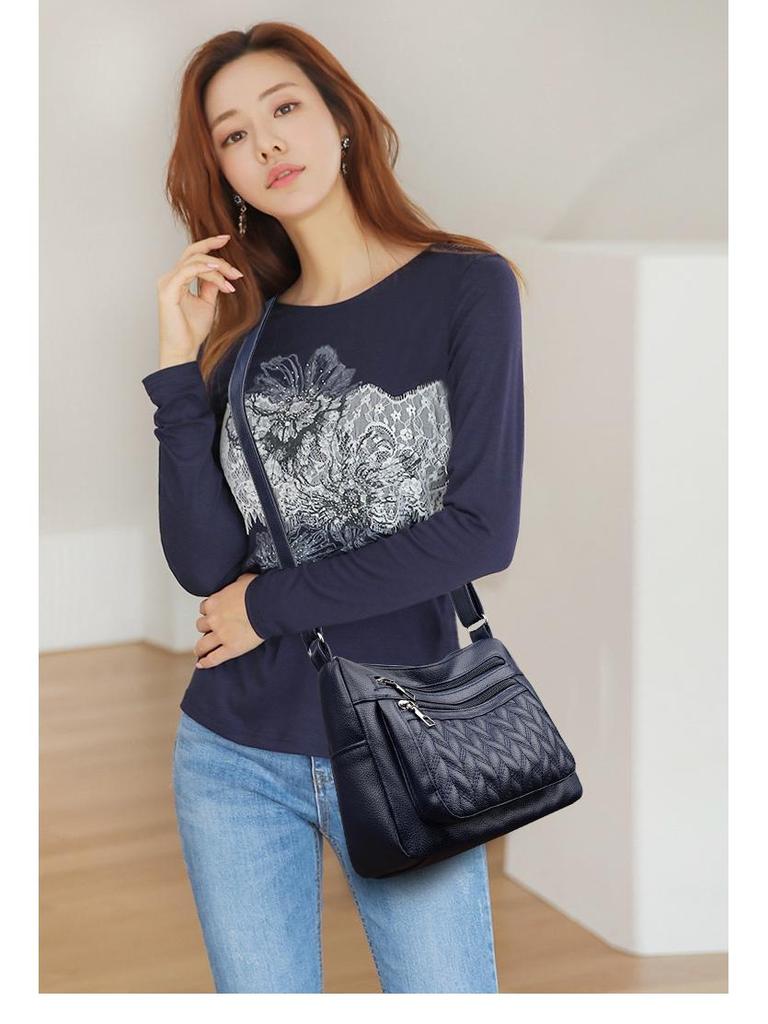 2025 Damen Retro Weiches Leder Große Kapazität Umhängetasche