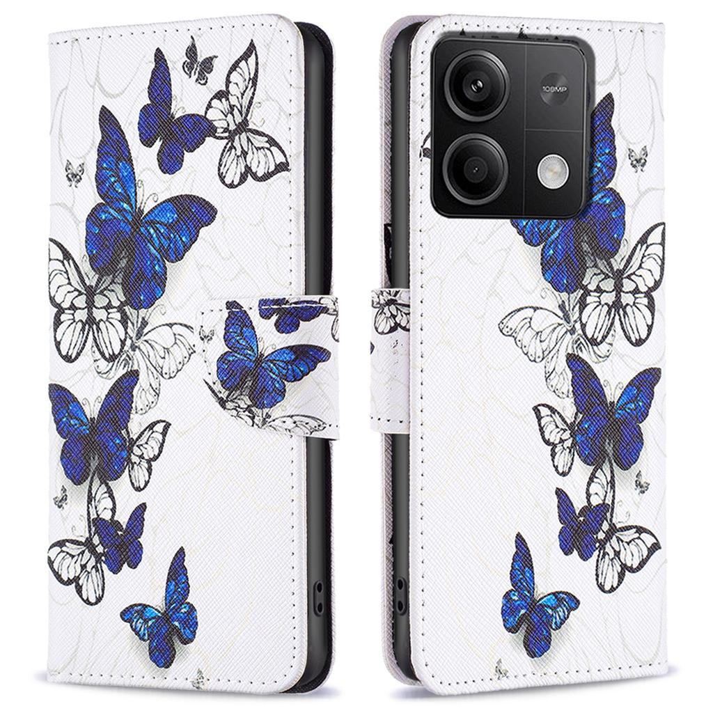 Für Xiaomi Redmi Note 13 5G Handyhülle Musterdruck Brieftasche Lederhülle