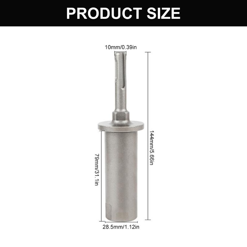 Removable Steel Grounding Rod Driver Tool Suitable for All Hammer Drills for Rebars and Drill Rod Piling