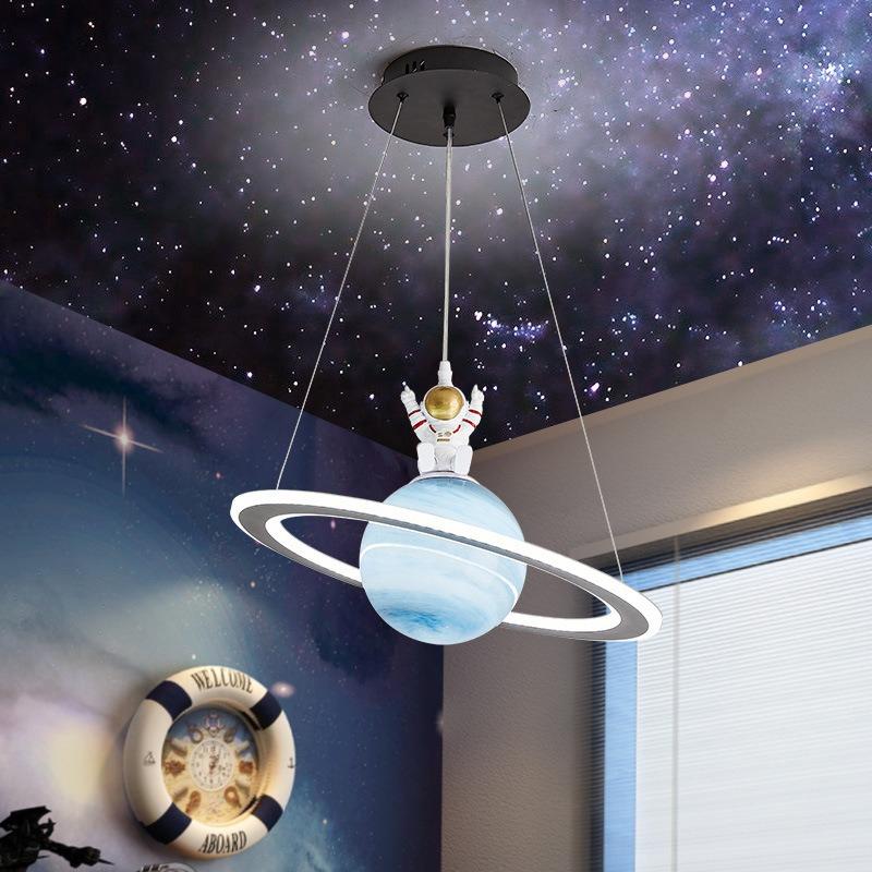 European-style New LED Acrylic Planet Chandelier Hanging Chandelier in Living Room Dining Room Children's Room