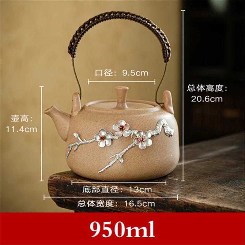 Aromatherapy furnace wine boiling device wine warming pot heating base cook tay Vermilion clay ceramic Cook Coffee candle tea