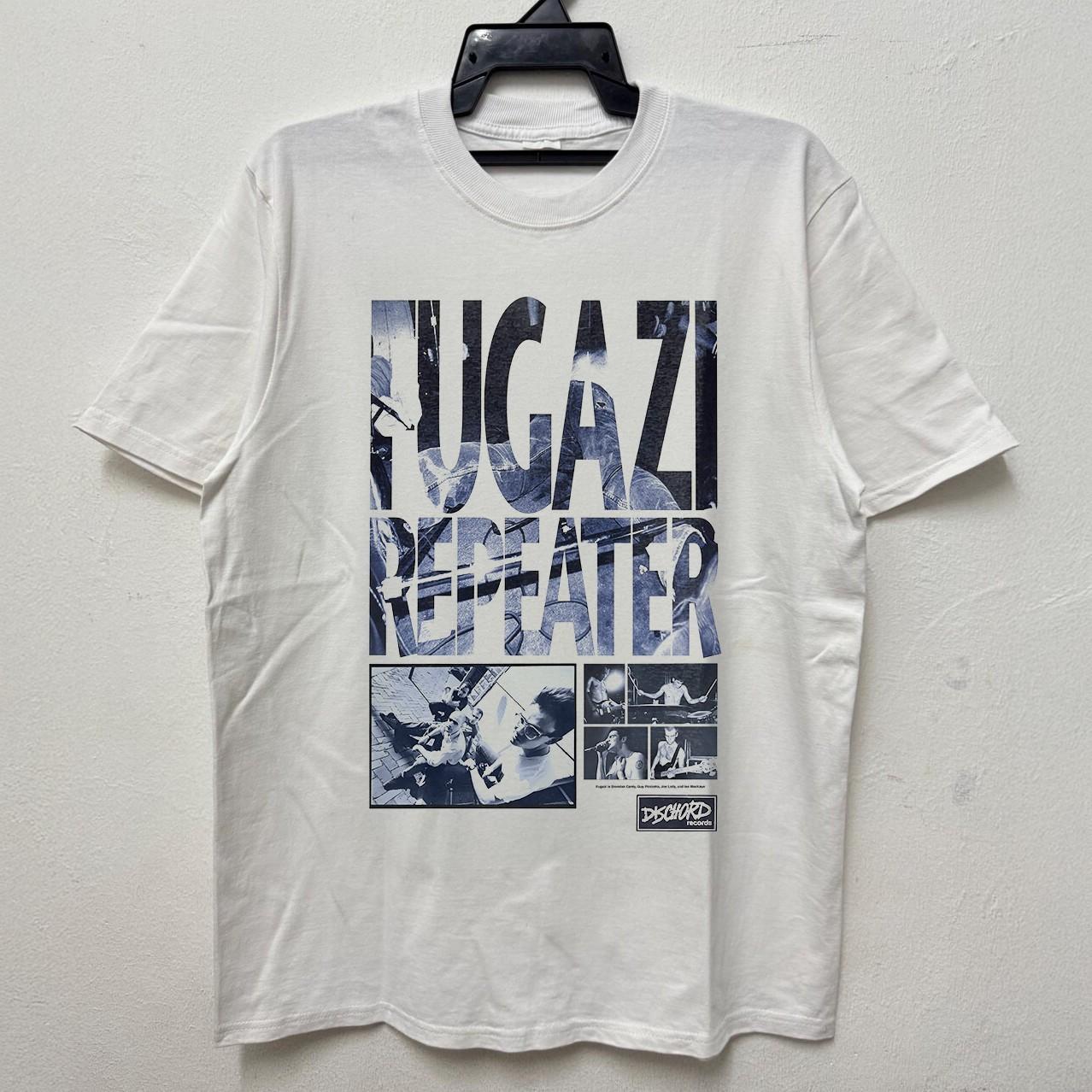 НОВЫЙ! Fugazi Repeater Альбом Арт Группа Унисекс Белая Хлопковая Футболка S-5XL S