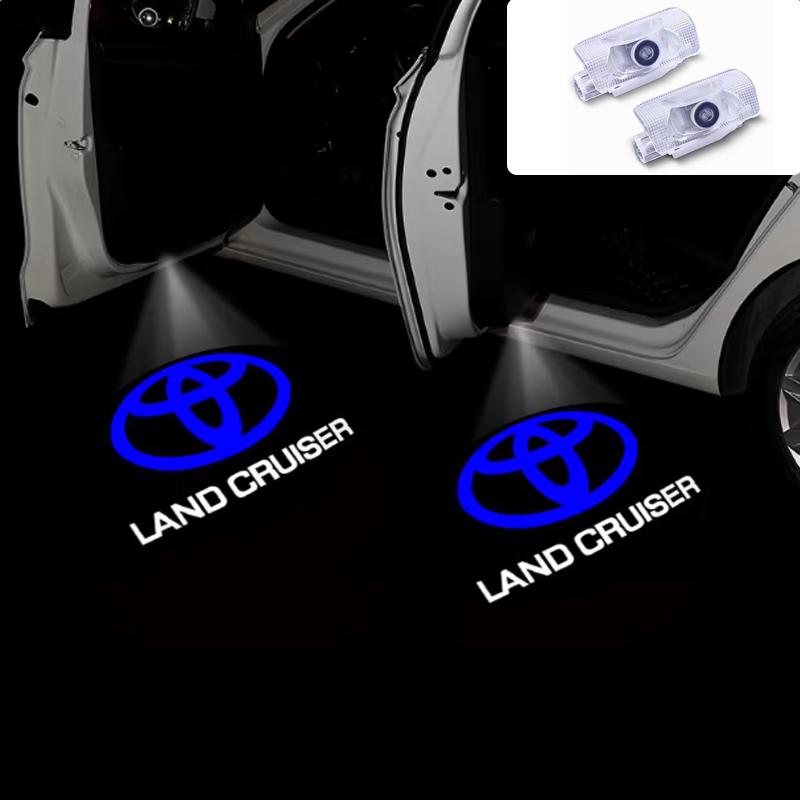 2PCS For 2007-2022 Toyota Land Cruiser Car Door Welcome Light, Projector Light, Ground Light, Warning Light, Decorative Light