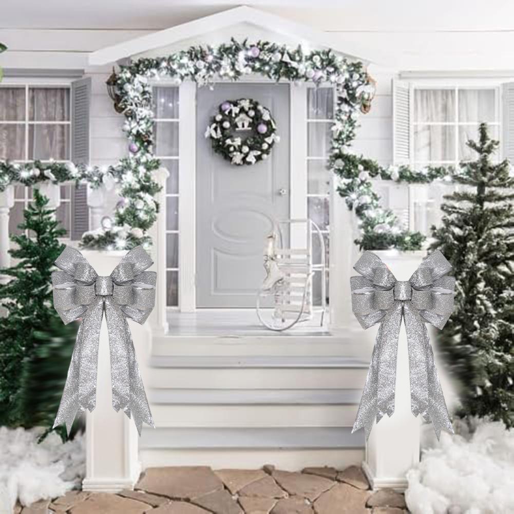 For Doors For Outdoor Spaces Festive Bow Ornament Christmas Bow Decoration Classic Christmas Style Easy To Use Design