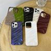 Luxury Electroplated 3D Wave Pattern Case For iPhone 17 Air 16 E 15 14 13 12 11 Pro Max XS Max Plus Fashion Bright Glossy Cover