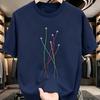 [Latest Style This Year] Multicolor Airplane Print Short Sleeve T-Shirt, Best Gift To Give