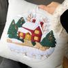 Hand Embroidery Kit Pillowcase Needlepoint Kit With Patterns Multifunctional Craft Supplies For Adults Women Relaxing Home Decor